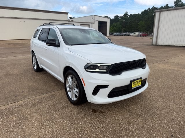 2024 Dodge Durango GT Plus RWD in White Knuckle Clearcoat — front three-quarter view