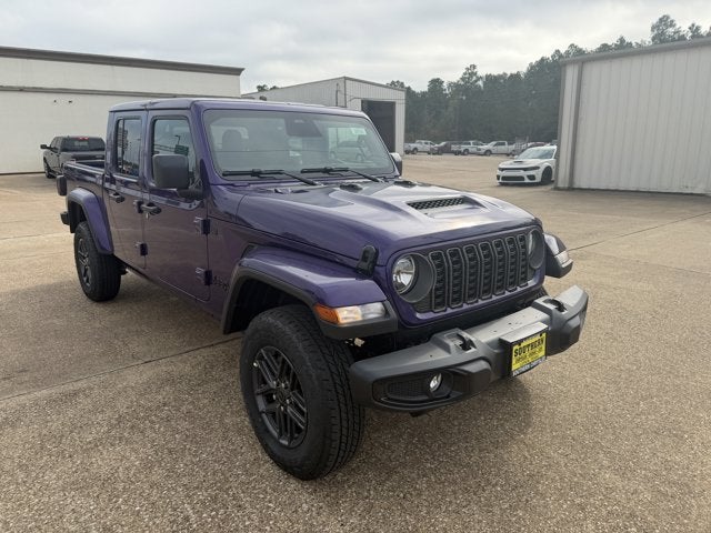 2026 Jeep Gladiator GLADIATOR SPORT S 4X4 in Reign Exterior Paint — front three-quarter view