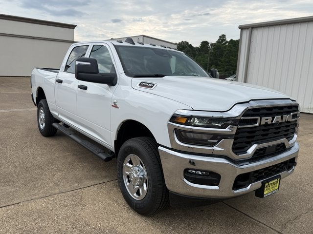 2026 RAM Ram 2500 RAM 2500 TRADESMAN CREW CAB 4X4 6'4' BOX in Bright White Clear-Coat Exterior Paint — front three-quarter view