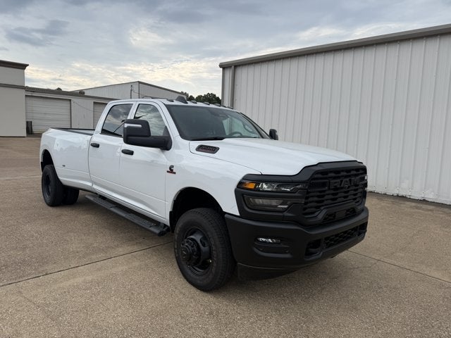 2026 RAM Ram 3500 RAM 3500 TRADESMAN CREW CAB 4X4 8' BOX in Bright White Clear-Coat Exterior Paint — front three-quarter view