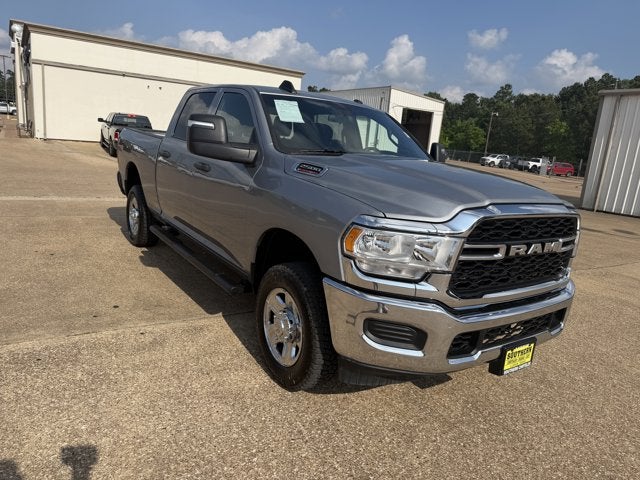 2024 RAM 2500 Tradesman Crew Cab 4x4 6'4' Box in Billet Silver Metallic Clearcoat — front three-quarter view